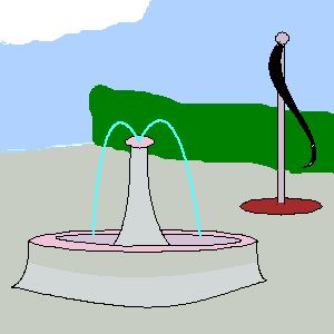 Monument: sprinkler